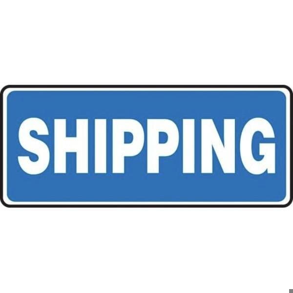 Accuform Legend SHIPPING, Aluminum, 14 in x 20 in, Mounting Holes MVHR587VA - main